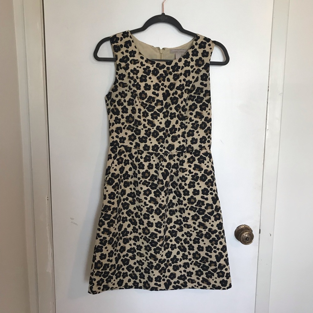 Banana Republic Leopard print dress sz 4
